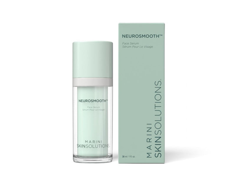 Marini Skinsolutions Neurosmooth serum bottle and packaging on a white background