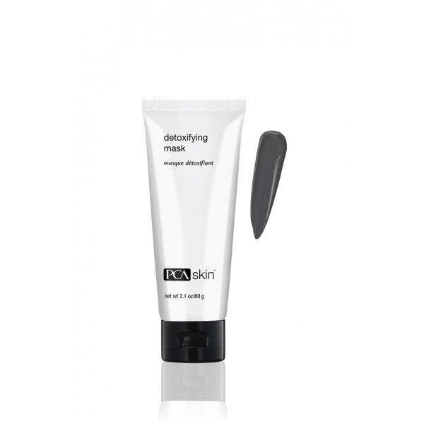 PCA Skin Detoxifying Mask product in a white and black tube packaging, 2.1 oz size.