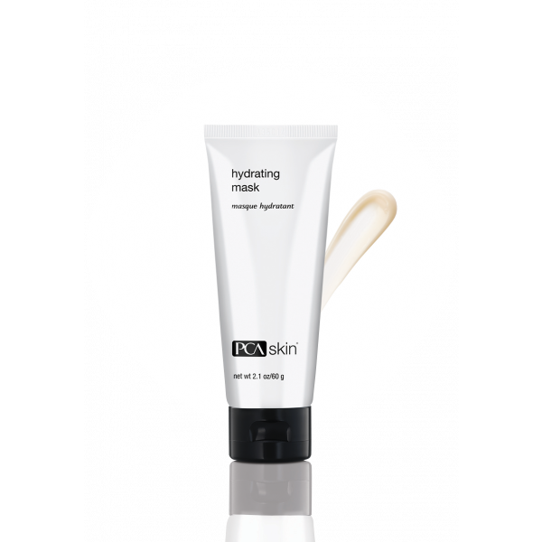 PCA Skin Hydrating Mask 2.1 oz bottle with white and black labeling.
