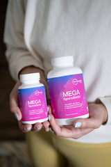 2 sizes of Microbiome Labs Mega SporeBiotics Probiotics Bottles